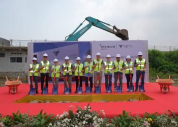 Groundbreaking Diler NETA Puri, NETA Semakin Perkuat Jaringan Purna Jual