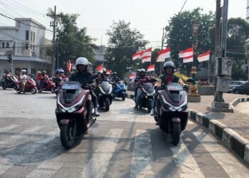 Cinta Indonesia, Ribuan Bikers Honda PCX Konvoi Simpatik Rayakan HUT RI ke-81