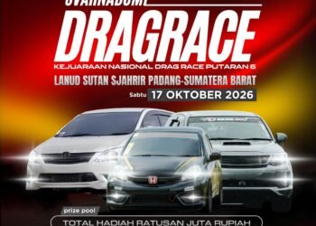 Svarnabumi SIMPATI Dragrace, Persaingan Gelar Makin Memanas di Padang